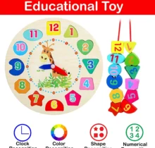 Puzzle clock lacing - kottanas toy store