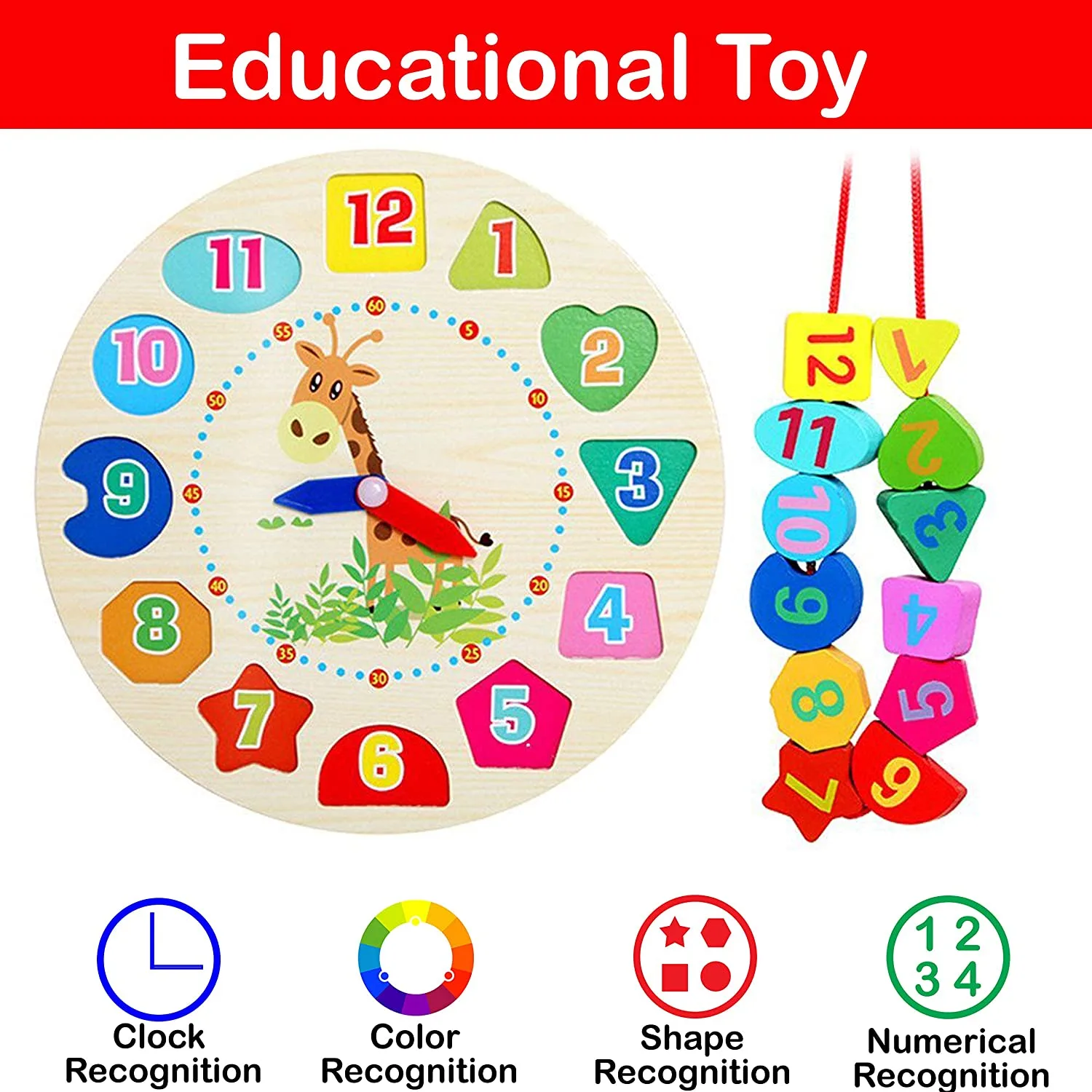 Puzzle clock lacing - kottanas toy store