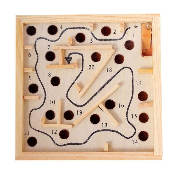 Handmade Wooden Labyrinth Maze Puzzle