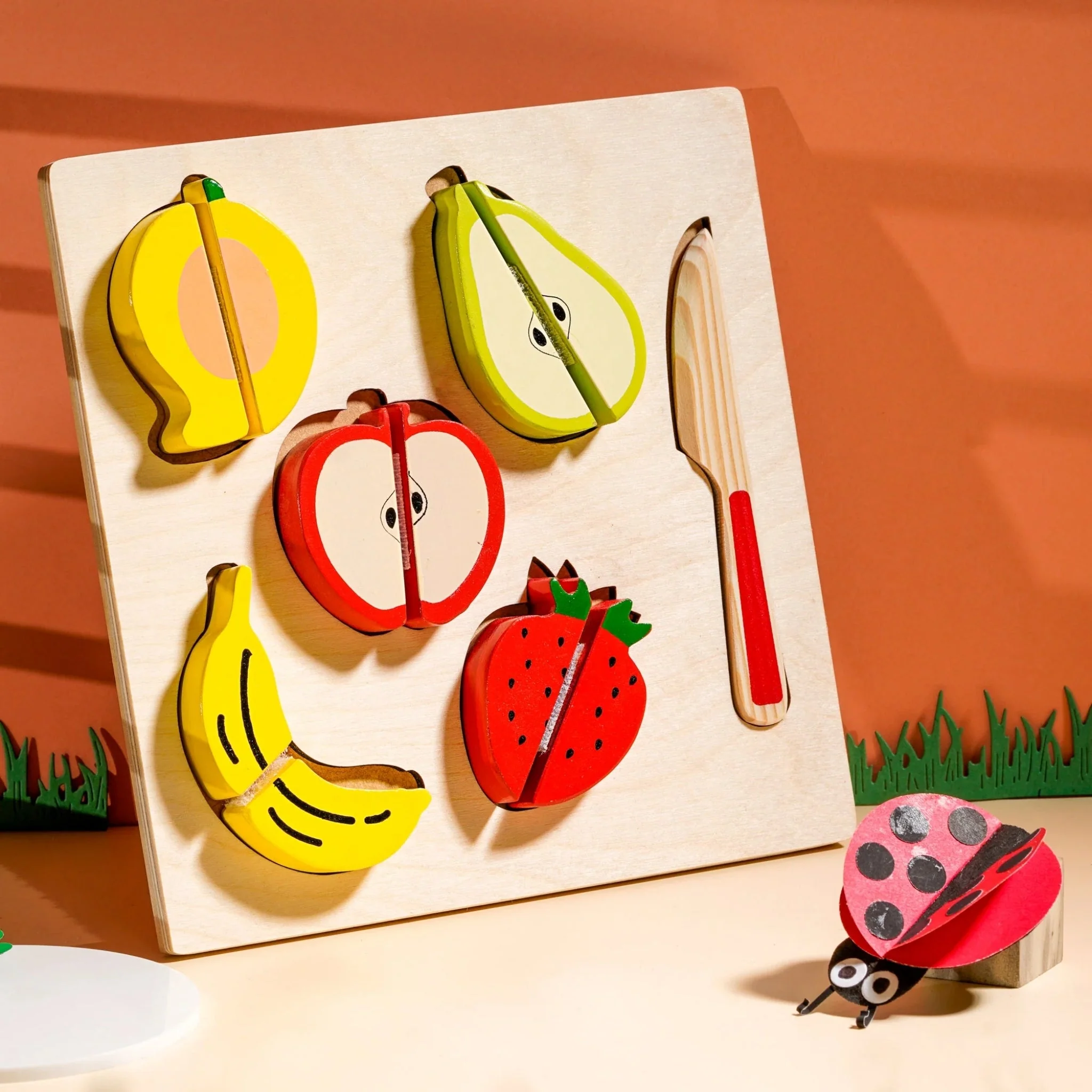 Wooden Fruit Cutter Frame Board - kottanas toy store